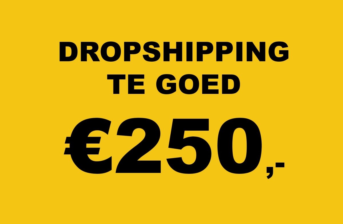 Dropshipping Te Goed | €250 - YOURGYMLABEL