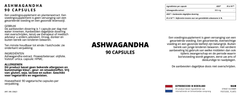 Ashwagandha - 90 V-capsules - YOURGYMLABEL