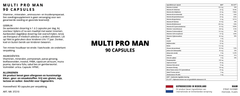Multi Pro Man - 90 Capsules - YOURGYMLABEL