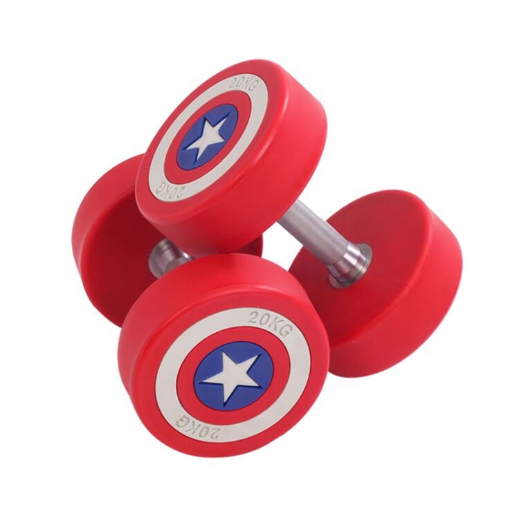 Captain America Dumbbell - YOURGYMLABEL