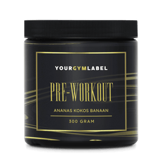 Pre-Workout, Ananas- Kokosnoot & Banaan - 300 Gram - YOURGYMLABEL