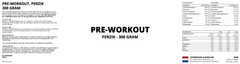 Pre-Workout, Perzik - 300 Gram - YOURGYMLABEL