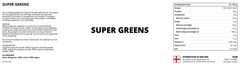 Super Greens - 100/200/300 Gram - YOURGYMLABEL
