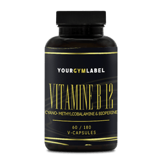 Vitamine B12 6000 (Cyano- Methylcobalamine & Bioperine) - 60/180 V-capsules - YOURGYMLABEL