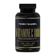 Vitamine C 1000, Bioflavonoïden (40 mg) & Rozenbottel - 100/200/300 Tabletten - YOURGYMLABEL